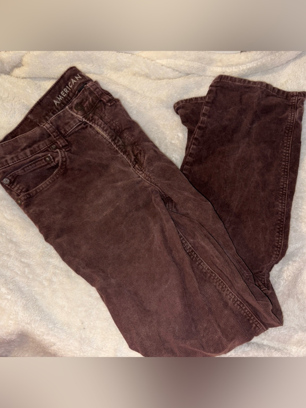 American Eagle Outfitters Maroon Corduroy Jeans